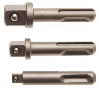 BGS set adaptera SDS+ na 1/4",3/8",1/2" 3dj. pro+  8214
