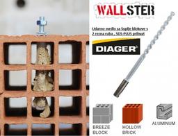 DIAGER svrdlo SDS-PLUS-za šuplji blok  6x160mm 104D06L0160