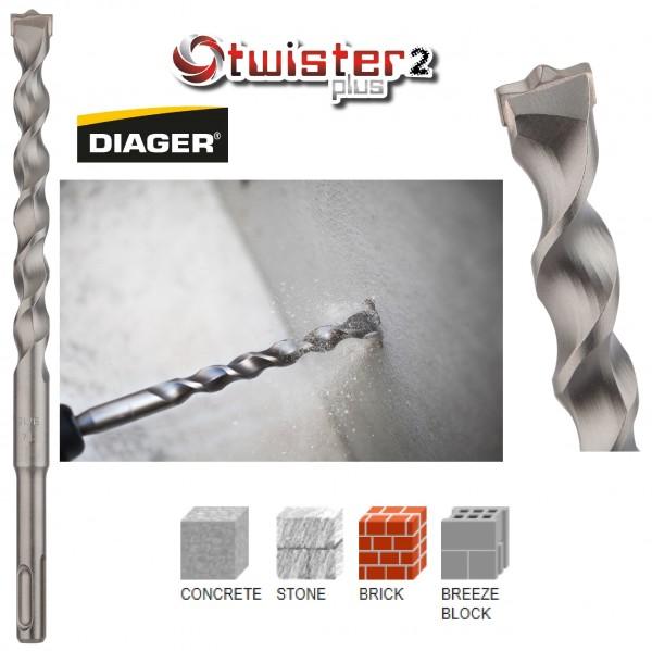 DIAGER svrdlo TWISTER SDS-PLUS 22x410/350mm 110D22L0410
