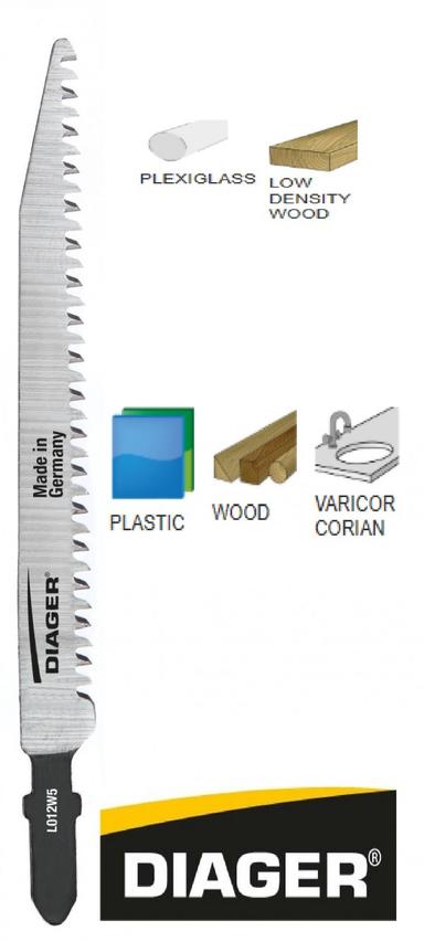 DIAGER list za ubodnu pilu - drvo,PVC 2,5x117mm 5/1  L012W5