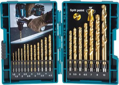 Makita set HSS-TiN svrdala 19/1 (1.5-10mm) D-67527