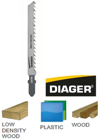 DIAGER list za ubodnu pilu - drvo,PVC 4x100mm 5/1  L007W5