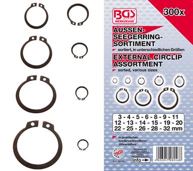 BGS Set vanj.seger osigurača 3-32mm 300kom pro+ 8046