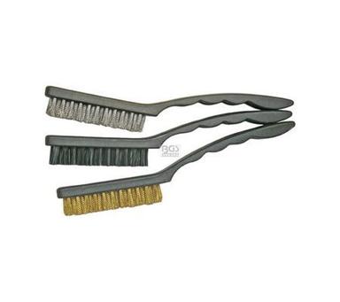 BGS Set četki ručnih čelik,mesing,najlon 225mm 3dj.3079