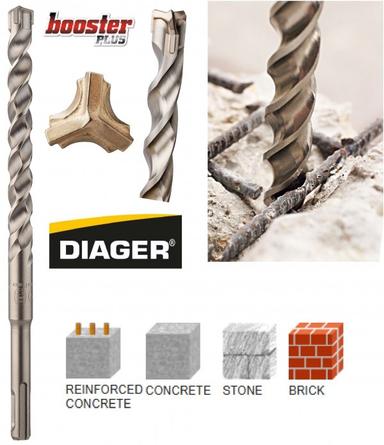 DIAGER svrdlo BOOSTER SDS-PLUS 18x260/210mm 113D18L0260