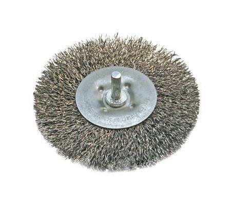 BGS četka žič.za bušilicu ravna 100mm valovita žica 3077