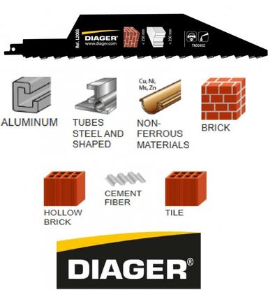 DIAGER list sabljaste pile - cigla 17x300mm 1/1  L206SL3001
