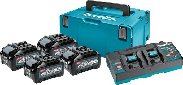 Makita aku POWER SET(BL4040x4,DC40RB,Makpac3)191U28-6