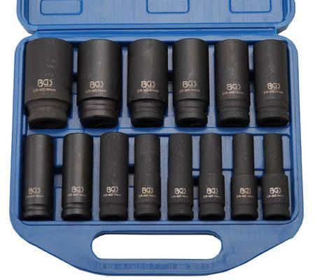 BGS Set nas.klj. udarnih dugih 10-32mm 1/2" 14dj. 5207