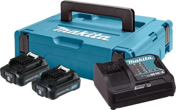 Makita aku POWER SET (2xBL1021B, DC10SB) 197658-5